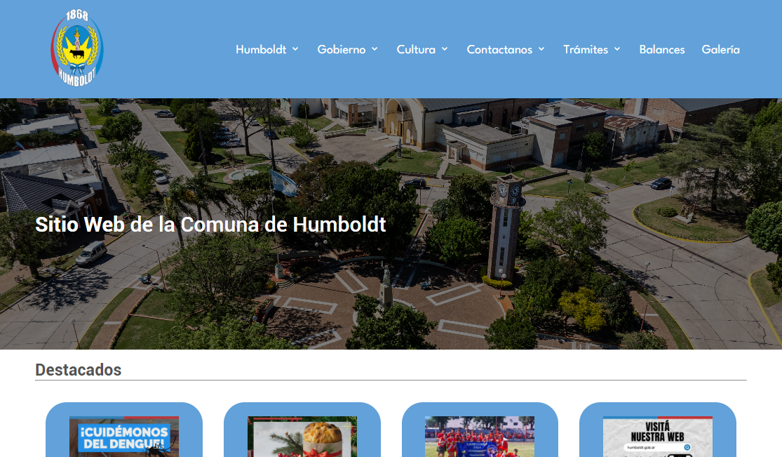 Página Web Comuna de Humboldt
